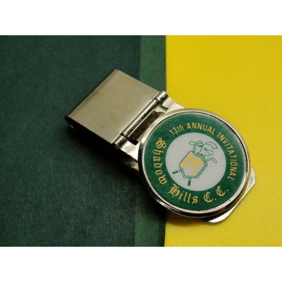 Shadow Hills Country Club Money Clip Stainless Steel Credit Card Cash Silver - Picture 3 of 10